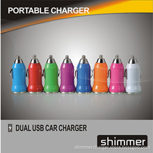 BULLET DUAL USB MINI CAR CHARGER